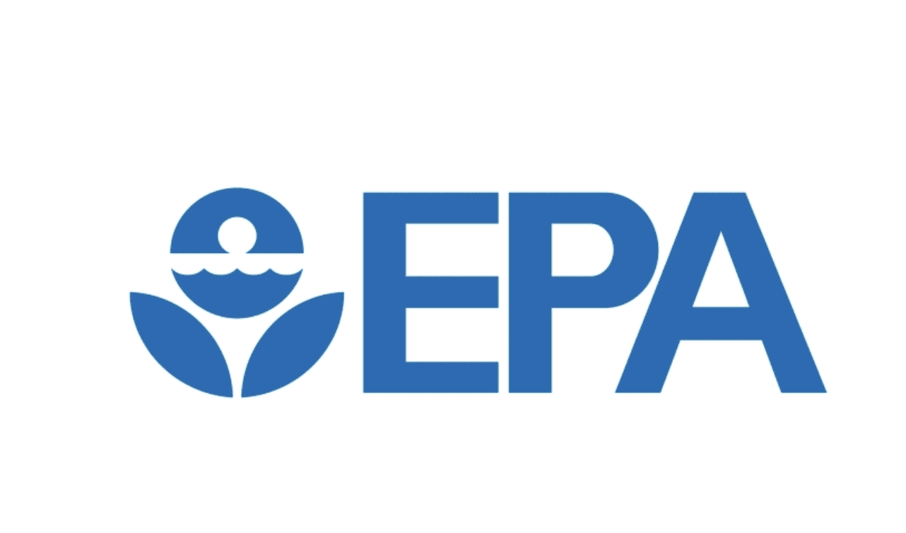 Blue EPA logo on white background