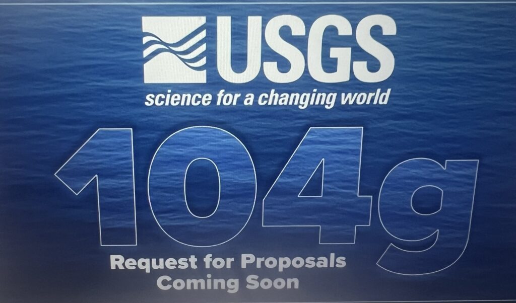 USGS 104g request for proposals poster